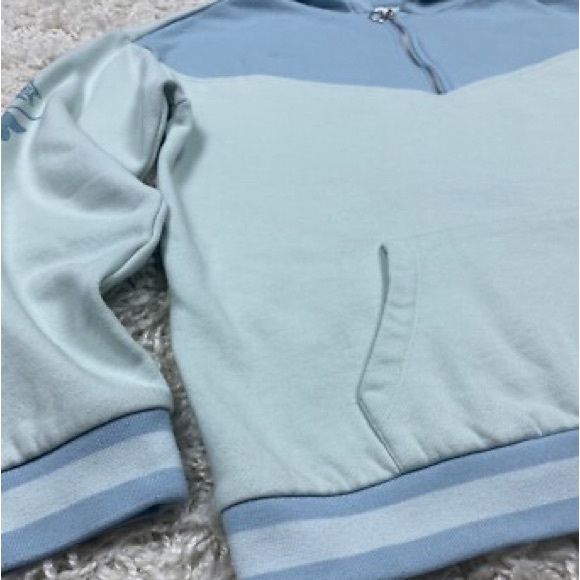 EUC SAILOR MOON HOT TOPIC Blue Graphic Hoodie W/Front Pockets Long Sleeve Silver - Picture 14 of 16